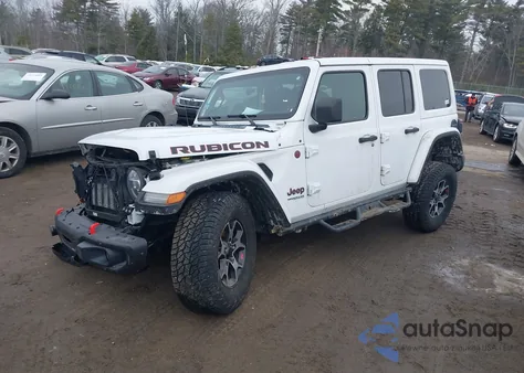 2021 Jeep Wrangler Unlimited Rubicon 4X4 z USA, uszkodzony, nr VIN 1C4HJXFG2MW563261